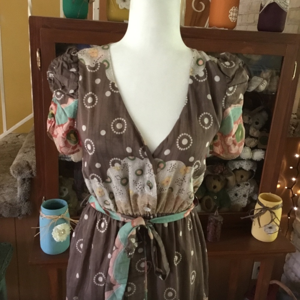 NWT WOMENS/JR. LOVELY SILK BLEND DRESS - Picture 7 of 10
